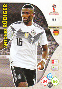 Antonio Rudiger Germany Panini 2018 World Cup #158